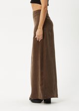 AFENDS Womens Grace - Cupro Maxi Skirt - Coffee - Afends womens grace   cupro maxi skirt   coffee 