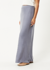 AFENDS Womens Grace - Cupro Maxi Skirt - Marlin - Afends womens grace   cupro maxi skirt   marlin 