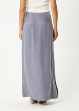 AFENDS Womens Grace - Cupro Maxi Skirt - Marlin - Afends womens grace   cupro maxi skirt   marlin 