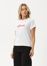 AFENDS Womens Garden Buds - Classic Tee - White - Afends womens garden buds   classic tee   white