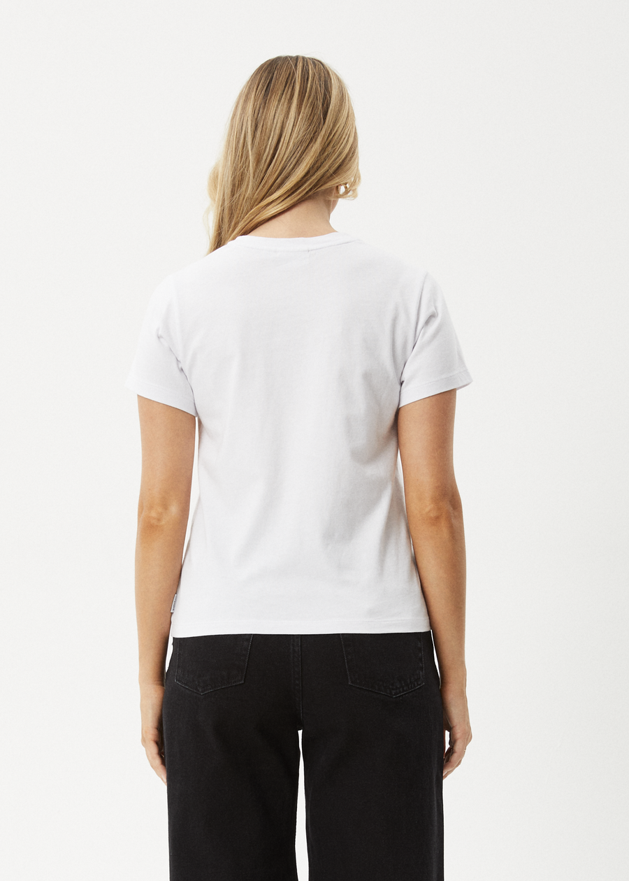 AFENDS Womens Garden Buds - Classic Tee - White
