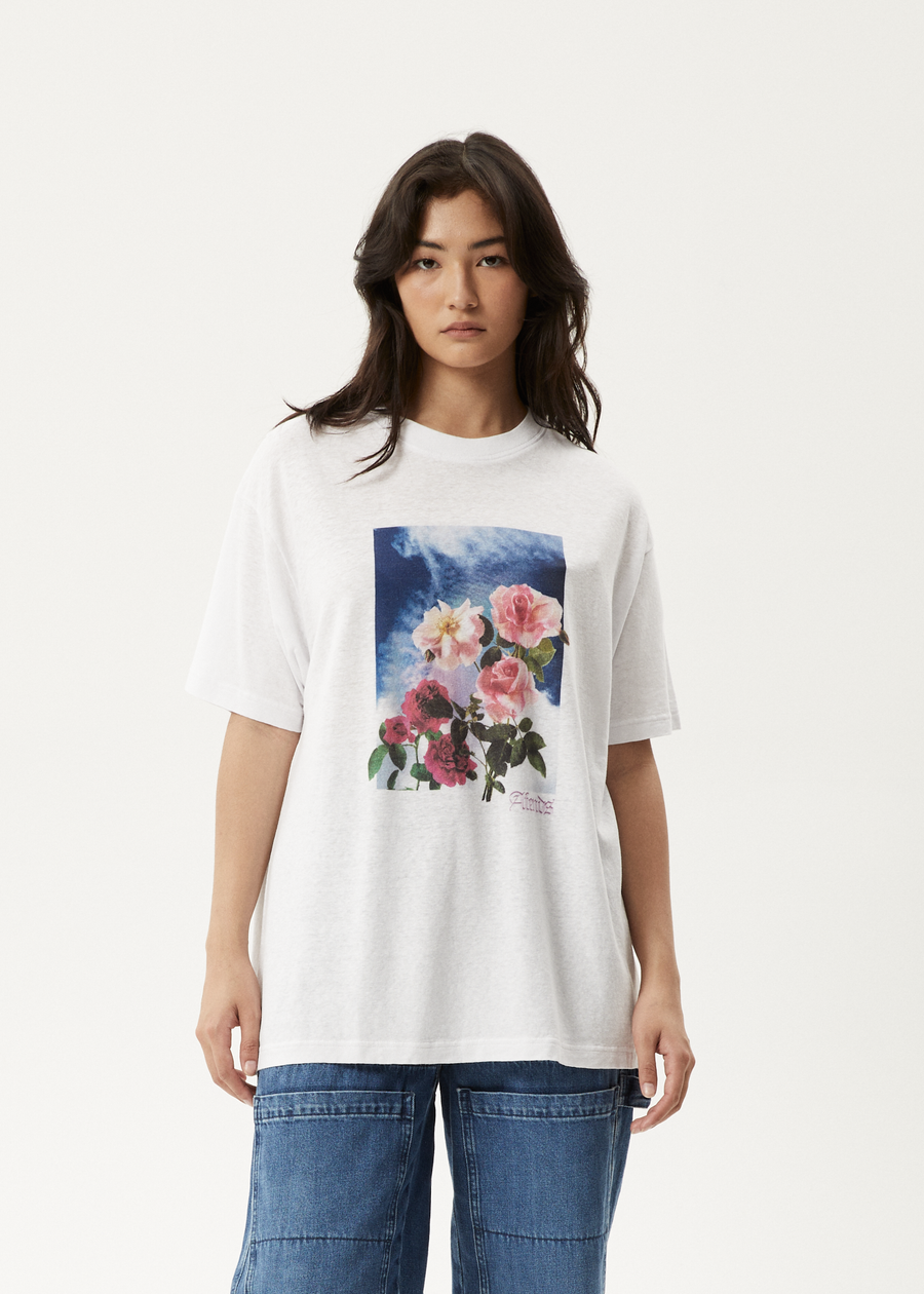 AFENDS Womens Nans House - Oversized Tee - White