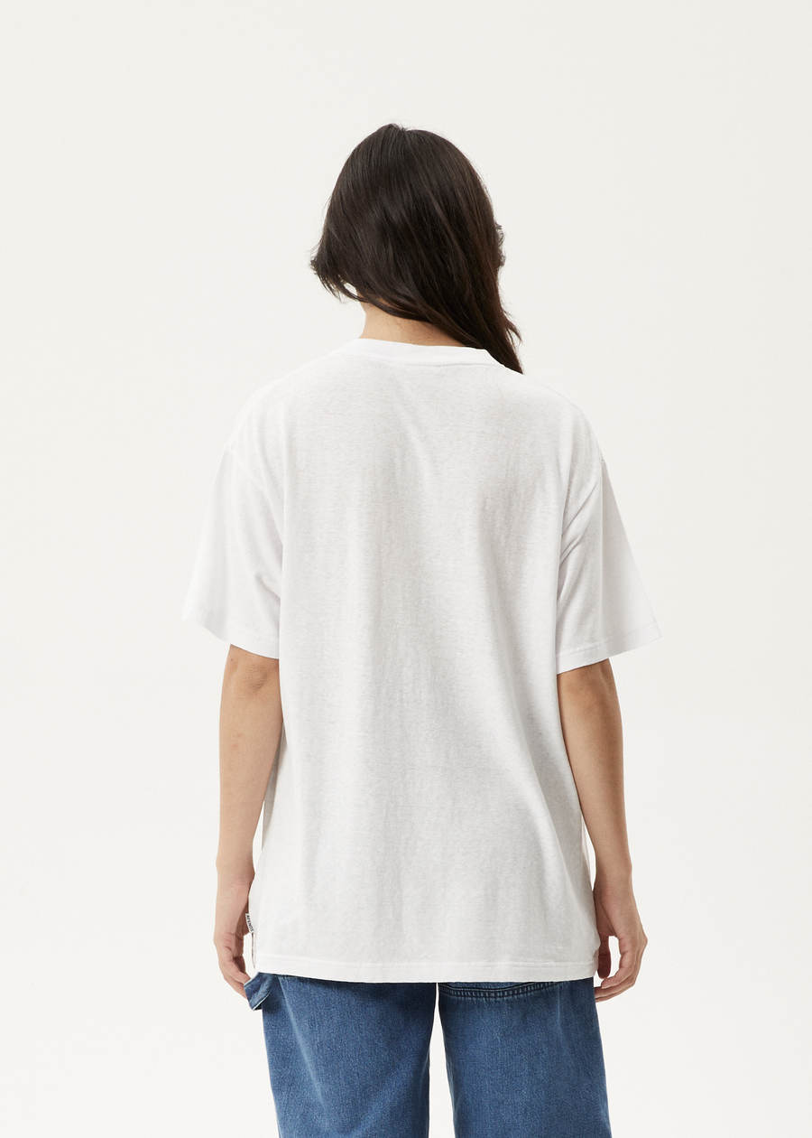 AFENDS Womens Nans House - Oversized Tee - White