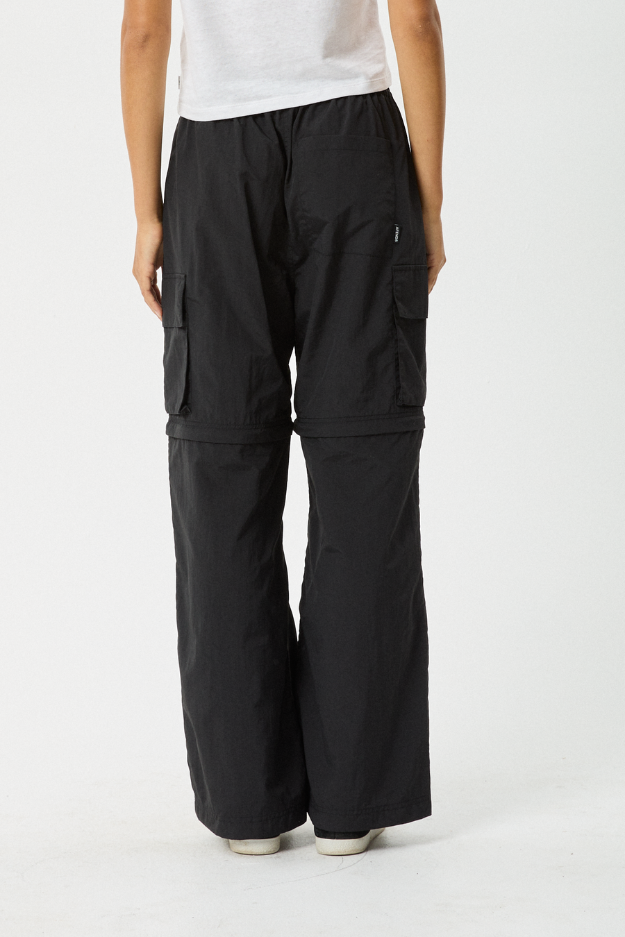 AFENDS Womens Instinct - Zip Off Cargo Pant - Black