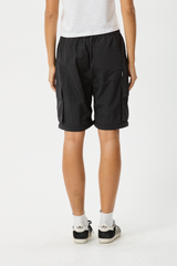 AFENDS Womens Instinct - Zip Off Cargo Pant - Black - Afends womens instinct   zip off cargo pant   black