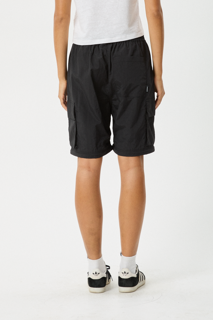 AFENDS Womens Instinct - Zip Off Cargo Pant - Black