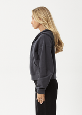 AFENDS Womens Portland - Zip - Stone Black - Afends womens portland   zip   stone black 