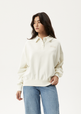 AFENDS Womens Ellie - Sweatshirt - Off White - Afends womens ellie   sweatshirt   off white 
