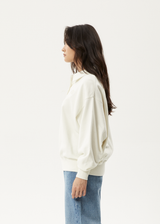 AFENDS Womens Ellie - Sweatshirt - Off White - Afends womens ellie   sweatshirt   off white 