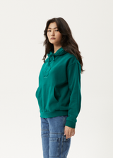 AFENDS Womens Blossom - Hoodie - Pine - Afends womens blossom   hoodie   pine