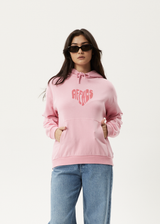 AFENDS Womens Mara - Hoodie - Powder Pink - Afends womens mara   hoodie   powder pink