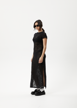 AFENDS Womens Poet - Lace Maxi Dress - Black - Afends womens poet   lace maxi dress   black 