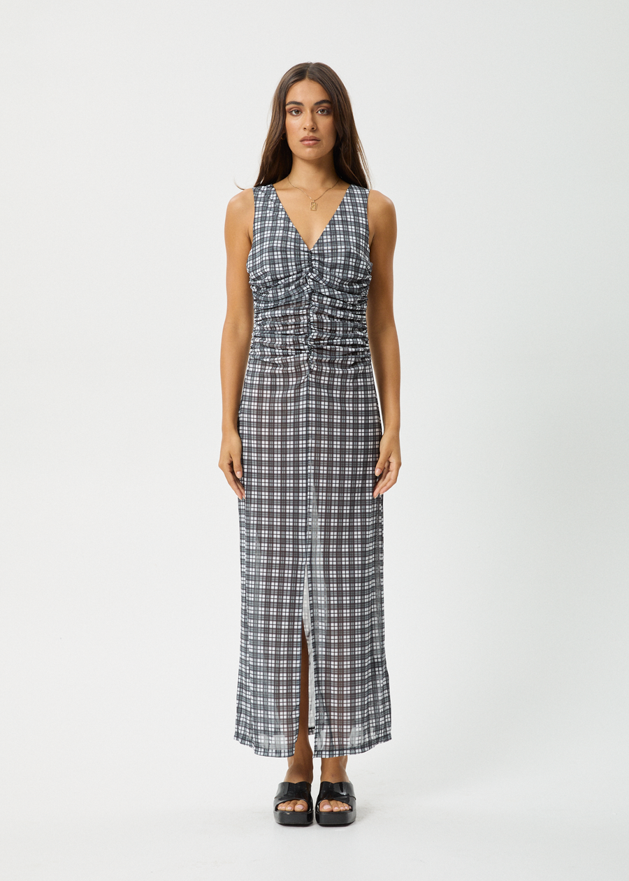 AFENDS Womens Asher - Sheer Maxi Dress - Black 