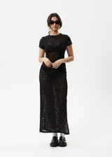 AFENDS Womens Poet - Lace Maxi Dress - Black - Afends womens poet   lace maxi dress   black 