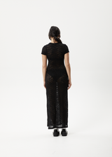 AFENDS Womens Poet - Lace Maxi Dress - Black - Afends womens poet   lace maxi dress   black 