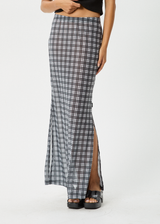AFENDS Womens Asher - Sheer Maxi Skirt - Black - Afends womens asher   sheer maxi skirt   black 