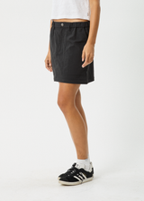 AFENDS Womens Instinct - Zip Off Maxi Skirt - Black - Afends womens instinct   zip off maxi skirt   black 