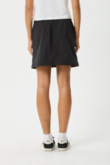 AFENDS Womens Instinct - Zip Off Maxi Skirt - Black - Afends womens instinct   zip off maxi skirt   black