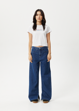 AFENDS Womens Nirvana - Baby Tee - White - Afends womens nirvana   baby tee   white
