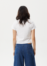 AFENDS Womens Nirvana - Baby Tee - White - Afends womens nirvana   baby tee   white