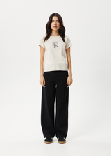 AFENDS Womens Scorpio - Regular Tee - Moonbeam - Afends womens scorpio   regular tee   moonbeam