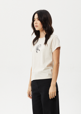 AFENDS Womens Scorpio - Regular Tee - Moonbeam - Afends womens scorpio   regular tee   moonbeam