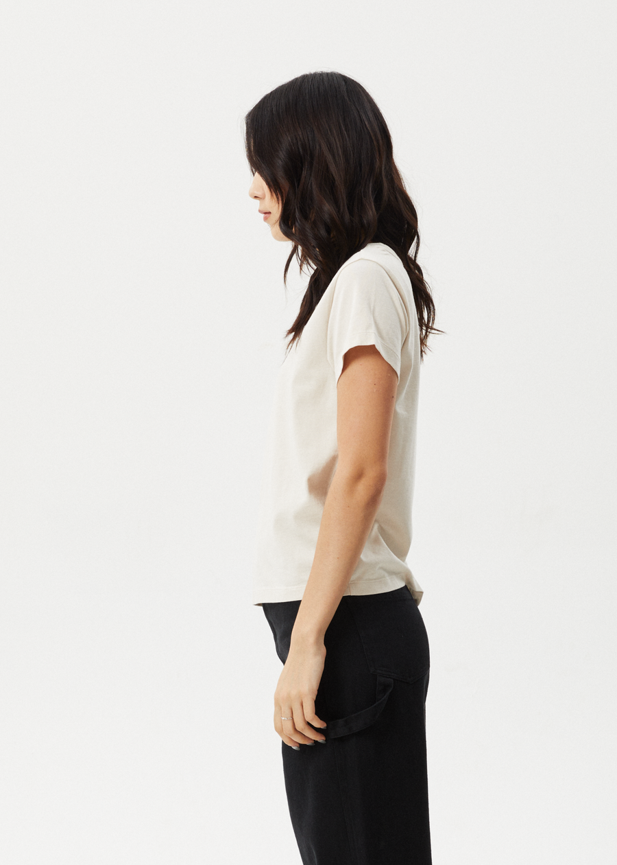 AFENDS Womens Scorpio - Regular Tee - Moonbeam