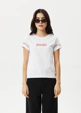 AFENDS Womens Scorched - Regular Tee - White - Afends womens scorched   regular tee   white