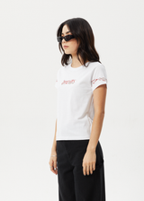 AFENDS Womens Scorched - Regular Tee - White - Afends womens scorched   regular tee   white