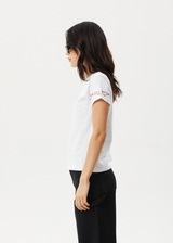 AFENDS Womens Scorched - Regular Tee - White - Afends womens scorched   regular tee   white