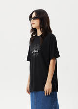 AFENDS Womens Pulse - Oversized Tee - Black - Afends womens pulse   oversized tee   black