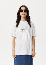 AFENDS Womens Pulse - Oversized Tee - White - Afends womens pulse   oversized tee   white