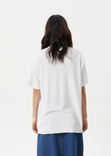 AFENDS Womens Pulse - Oversized Tee - White - Afends womens pulse   oversized tee   white