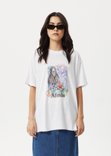 AFENDS Womens Nirvana - Oversized Tee - White - Afends womens nirvana   oversized tee   white