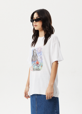 AFENDS Womens Nirvana - Oversized Tee - White - Afends womens nirvana   oversized tee   white