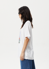 AFENDS Womens Nirvana - Oversized Tee - White - Afends womens nirvana   oversized tee   white