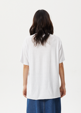AFENDS Womens Nirvana - Oversized Tee - White - Afends womens nirvana   oversized tee   white