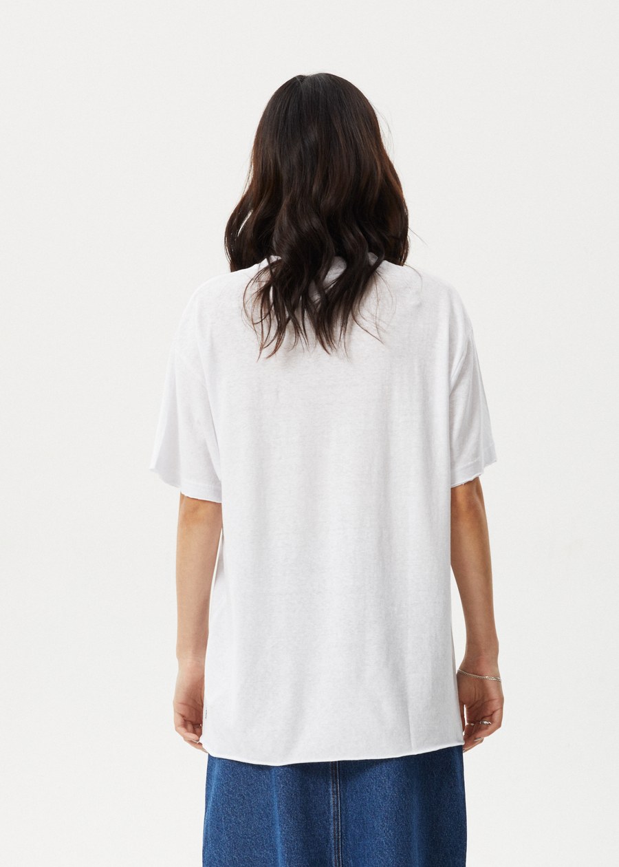 AFENDS Womens Nirvana - Oversized Tee - White