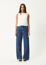 AFENDS Womens Gia - Cupro Top - Off White - Afends womens gia   cupro top   off white 