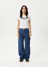 AFENDS Womens Omw - Baby Tee - White - Afends womens omw   baby tee   white