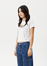 AFENDS Womens Omw - Baby Tee - White - Afends womens omw   baby tee   white