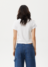 AFENDS Womens Omw - Baby Tee - White - Afends womens omw   baby tee   white