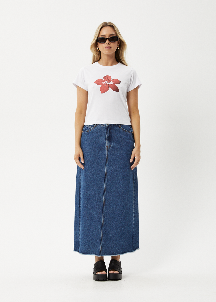 AFENDS Womens Nara - Baby Tee - White