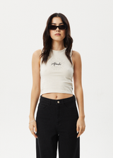 AFENDS Womens Pulse - Tank Top - Moonbeam - Afends womens pulse   tank top   moonbeam 