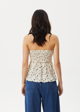 AFENDS Womens Rooney - Strapless Top - Sesame - Afends womens rooney   strapless top   sesame 