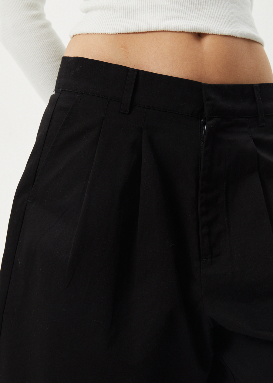 AFENDS Womens Brakes - Pleat Short - Black