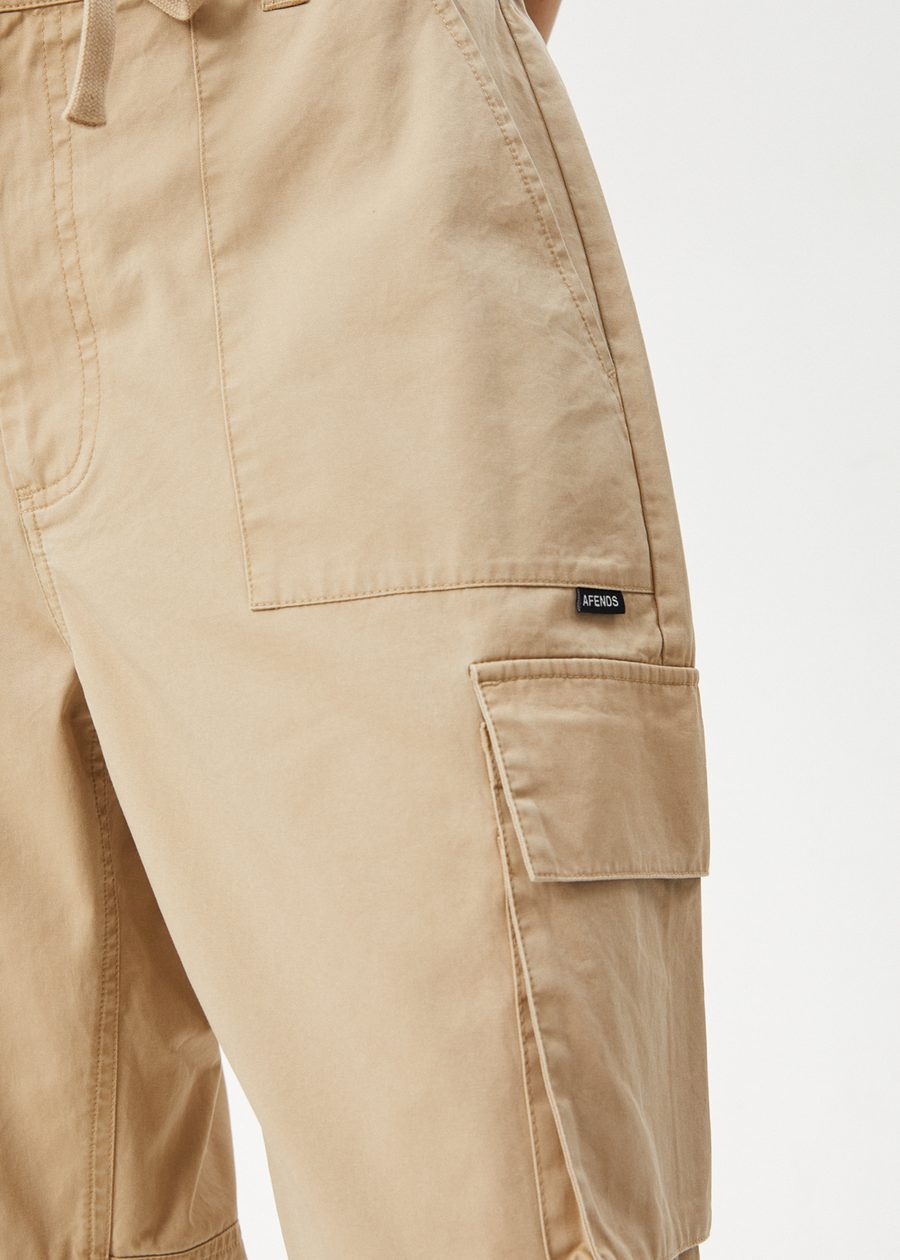 AFENDS Womens Apprentice - Cargo Pant - Taupe