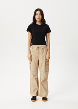 AFENDS Womens Apprentice - Cargo Pant - Taupe - Afends womens apprentice   cargo pant   taupe