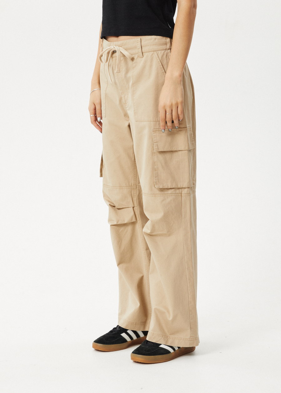 AFENDS Womens Apprentice - Cargo Pant - Taupe