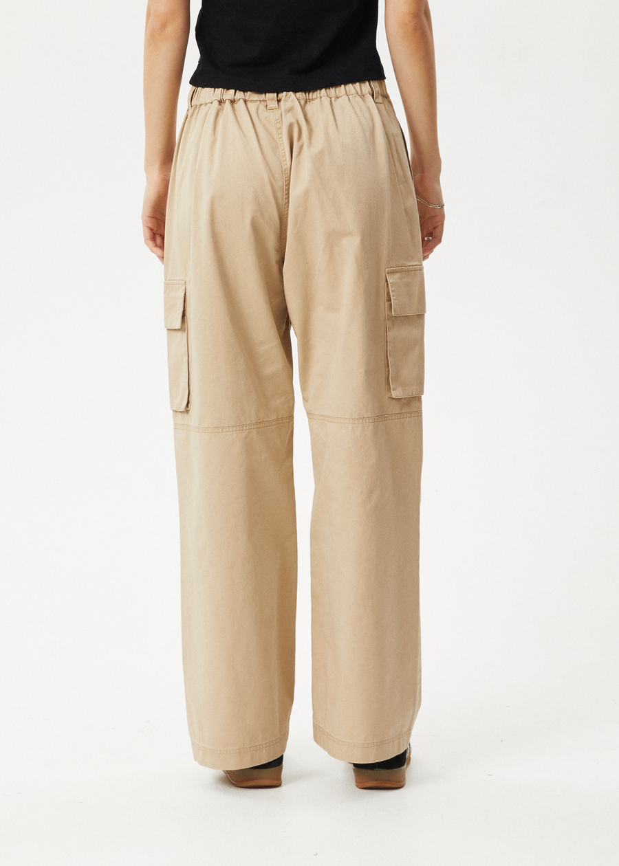AFENDS Womens Apprentice - Cargo Pant - Taupe